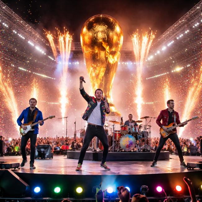 coldplay tampil di piala dunia