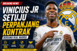 Vinicius Jr Sepakat Perpanjang Kontrak, Real Madrid Amankan Masa Depan Bintang Brasil
